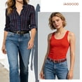 thumbnail image 4 of JASGOOD 2 Pack Belts for Women Fashion Skinny Leather Belt with Gold Buckle, 4 of 11