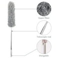 thumbnail image 4 of CNKOO Longue Télescopique Extensible Plumeau Pliable Microfibre Poussier avec Rallonge en Acier Inoxydable Poteau jusqu'à 110 '' Brosse Cobweb Poussiéreuse à Main Statique pour le Nettoyage de Plafond Ventilateur Voitures Fu, 4 of 9
