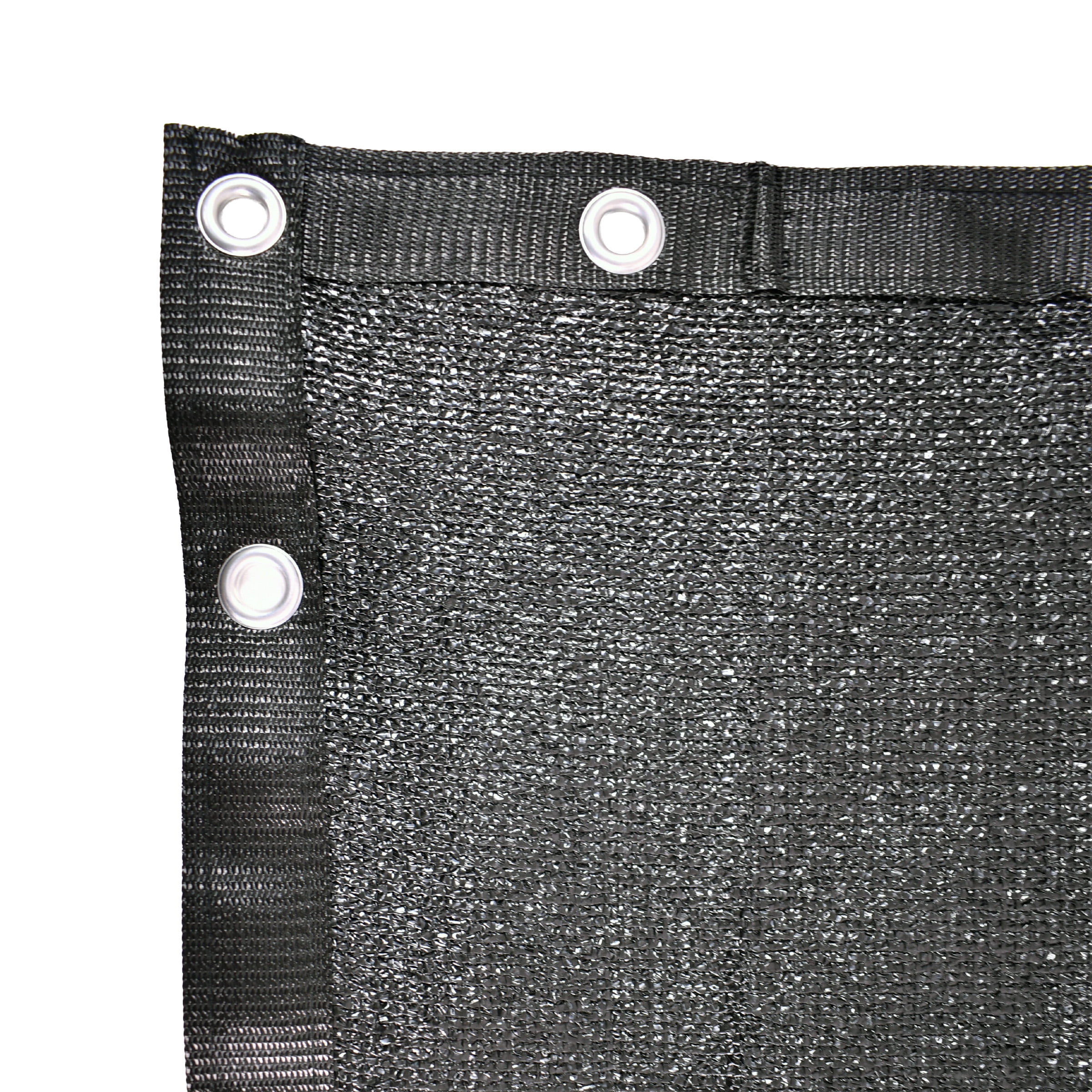 Screenguard 3ft H x 10ft L Black Privacy Fabric with Nylon Ties