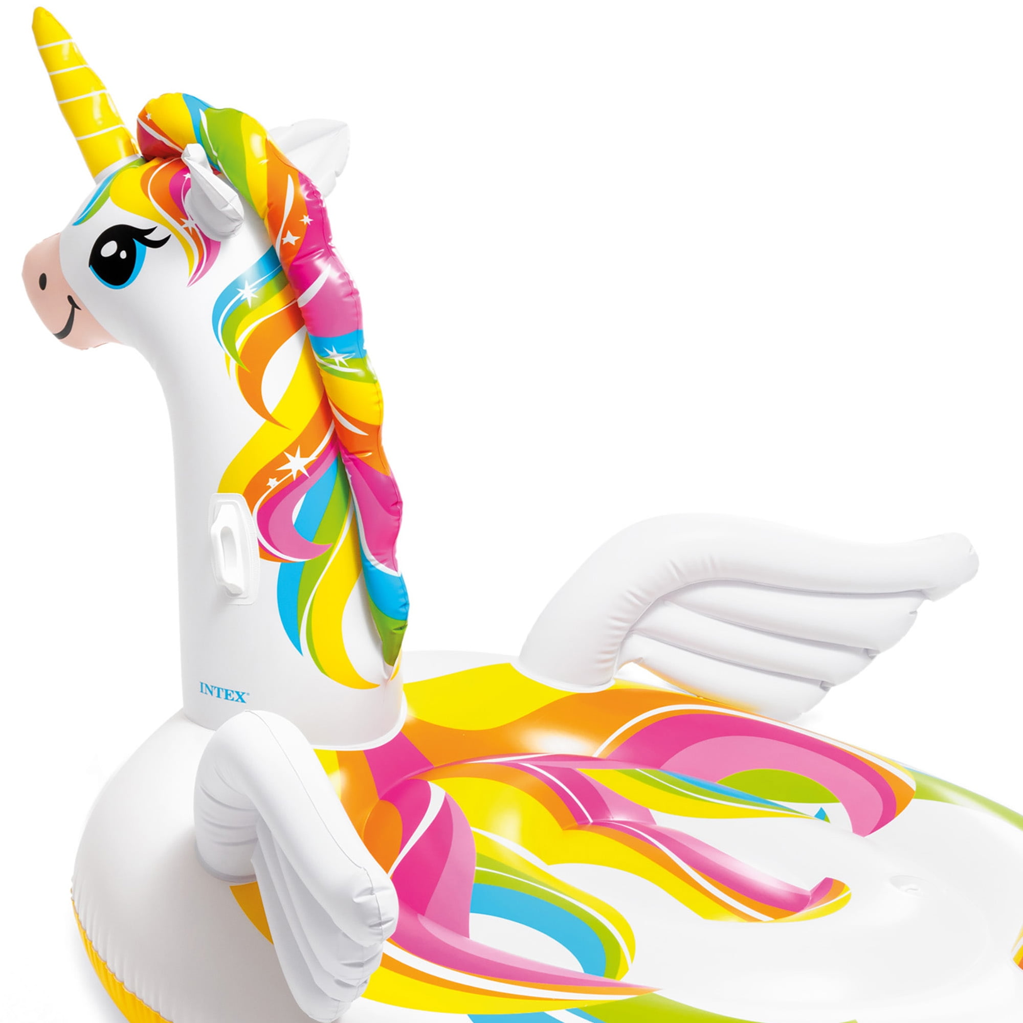 Intex: Mega Unicorn Inflatable Pool Island Float - (57291EP Intex: Mega Unicorn Inflatable Pool Island Float - (57291EP