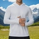 thumbnail image 1 of pstuiky camisas de manga larga para hombre, Blusa de manga larga con capucha y protector solar de verano para hombre, transpirable, de color liso Tops casuales para hombres s, 1 of 9