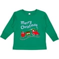 thumbnail image 3 of Inktastic Merry Christmas Train with Presents Boys or Girls Long Sleeve Toddler T-Shirt, 3 of 5
