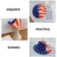 thumbnail image 4 of Sombrero de vaquero de bandera americana Classic Western Style Unisex Cowboy Cowgirl Sombrero, 4 of 6