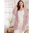 thumbnail image 6 of DAKIMOE Sleep Cardigans Robe Bed Jackets for Women Toasty Cozy Sherpa Coat Cloud-Soft House Jacket Loose Oversized Fleece Fuzzy Outwear, S-XXL, 6 of 9
