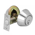 thumbnail image 3 of Silver Double Cylinder Steel Door Bolt Lock, Secure on Both Sides for Wooden Doors, 3 of 8