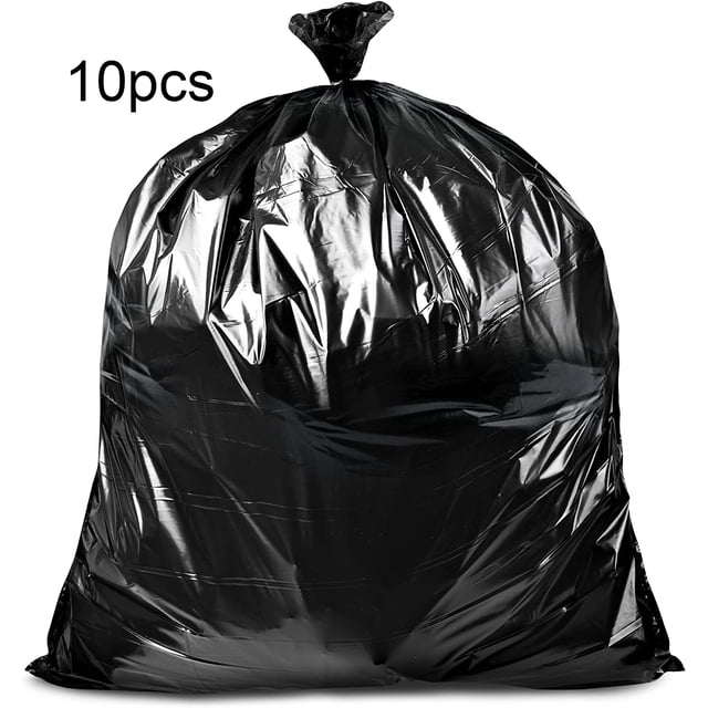 Bolsas de basura, (10 unidades) Bolsas de basura grandes negras resistentes Zhivalor OTTO-ZYS-0060