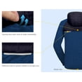 thumbnail image 2 of Little Donkey Andy Men's Lightweight Running Jackets Full Zip Hooded Sports Jacket for Winter Hiking Golf Casual Navy Blue M, 2 of 7