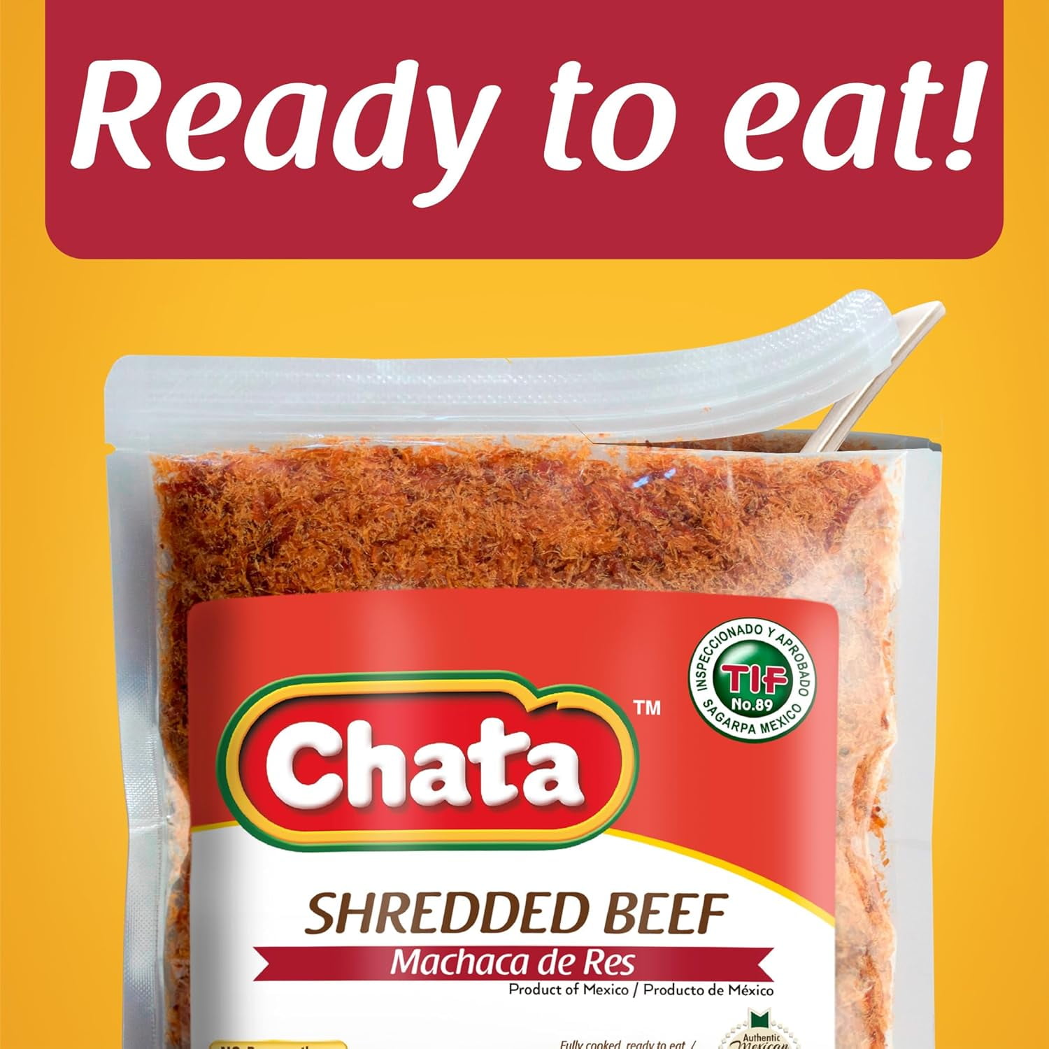 (Pack of 12) Chata Beef Deshebrada Machaca 3.5 Oz