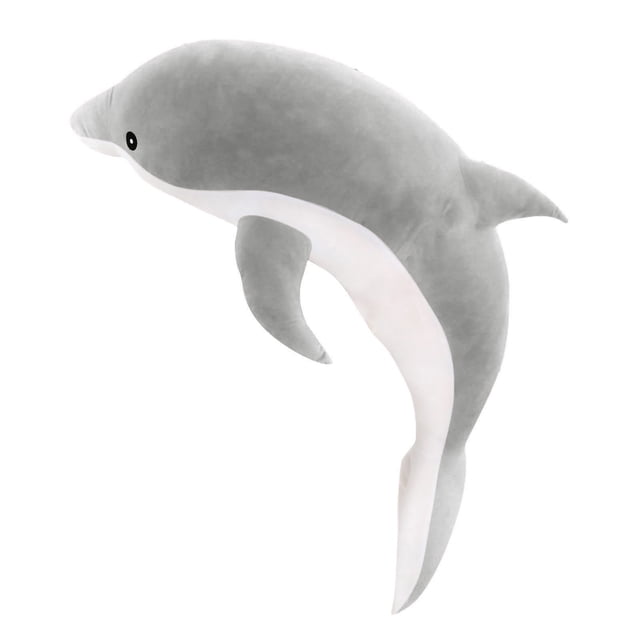 Juguete de Peluche Delfín - Super Suave Peluche Corto, Relleno de Algodón PP - Abrazable, Decorativo, Alivia el Estrés - para Niños y Adultos