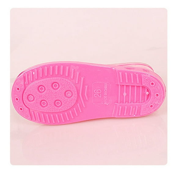 WHAMVOX Kids' Cartoon Rain Boots Waterproof Rain Shoes for Boys and Girls - Size 29 ( with Rabbit Pattern)