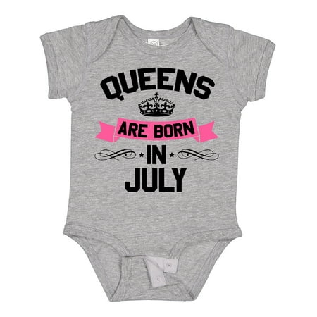 

Inktastic Queens Are Born in July Gift Baby Boy or Baby Girl Bodysuit