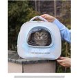 thumbnail image 3 of Astronaut Pet Carrier Backpack - Transparent Window Ventilated Travel Case for Small Animals, Lightweight Portable Puppy Cat Rabbit Hamster Carrier, Durable PC EVA Material for Camping Hiking, 3 of 3