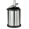 thumbnail image 3 of Bath Bliss 2 Pack Self Closing Lid Toilet Brush and Holder 2 Pack Replacement Brushes in Stainless Steel, 3 of 5