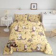 thumbnail image 2 of Homewish Cute Otter Full Size Comforter Sets 3-Piece for Children Teenagers,Stars Print Bedding Comforter Set,Cartoon Animal Koi Fish Lightweight Bedding Sets,Super Cozy Room Decor,Reversible, 2 of 8