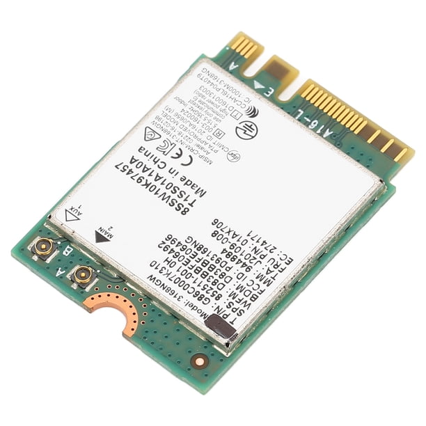 Modulo WiFi Mrisata 3168NGW M.2 NGFF – Dual Band 2.4/5Ghz 600Mbps Con Bluetooth 4.2 Per Laptop