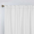 thumbnail image 2 of Superior Blackout Solid Light Filtering Back Tab Curtain Panel Set, 52" x 96", Snow White, 2 of 10