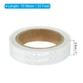 thumbnail image 2 of Uxcell 1 rollo de cinta reflectante, cinta reflectante impermeable, cinta de advertencia de seguridad, reflector para camiones y coches, blanca, 1 pulgada x 33 pies, 2 of 7