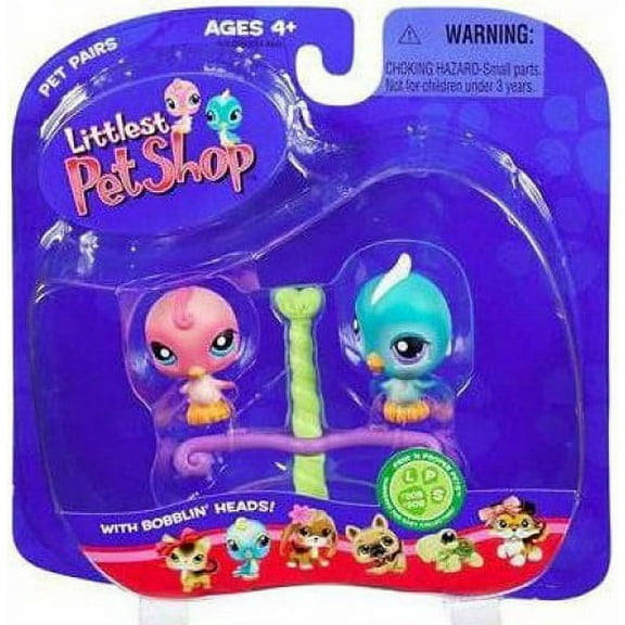 Littlest Pet Shop Pet Pairs Blue Birdie & Pink Birdie Figure 2-Pack
