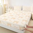 thumbnail image 4 of Erosebridal Teens Love Heart Bow Knot Bed Sheets 4pcs,Girls Vintage Polka Dots King Sheets,Breathable Home Decor, 4 of 5
