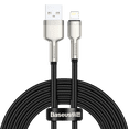 thumbnail image 4 of Cable de Datos USB a lightning 2.4A Metal Baseus  2m Negro, 4 of 4