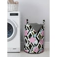 thumbnail image 3 of Botanical Laundry Bag, Blossoming Motif with Contemporary Doodle Effects Grunge Groovy Garden Art, Hamper Basket with Handles Drawstring Closure for Laundromats, 13" x 19", Multicolor, by Ambesonne, 3 of 4