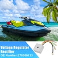 thumbnail image 2 of Unique Bargains Metal Jet Skis Voltage Regulator Rectifier for GT 1990-1991 GTI 1996-1997  Replace No.278000123 4Wires, 2 of 7