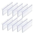 thumbnail image 1 of 50 Pcs Clear Plastic Label Holders For Wire Shelf Retail Price Label, 8cm X 4cm Basket Labels Clip On Labels For Storage Bins, 1 of 4