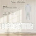 thumbnail image 5 of CHICTRY Combinaison Adaptative pour Hommes Manches Longues Poignets Élastiques Combinaison Anti-Rayures Col Rond Justaucorps d'Infirmière Gris Foncé m, 5 of 5