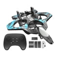 thumbnail image 2 of Avión planeador RC de juguete para pasatiempos, con velocidad ajustable, listo para volar, avión RC para niños, de control remoto de espuma para niñas azul, 2 of 7