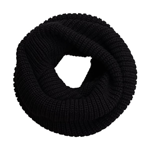 Fu997 Womens Thick Ribbed Knit Winter Infinity Circle Loop Scarf