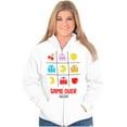 thumbnail image 4 of PACMAN Game Over Tic Tac Toe Ghosts Zip Up Hoodie Men's Women's Brisco Brands S, 4 of 5