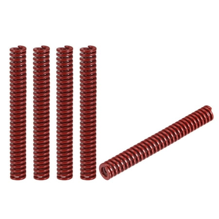 

Die Spring 5 Pack 8mm OD 60mm Long Stamping Medium Load Compression Red