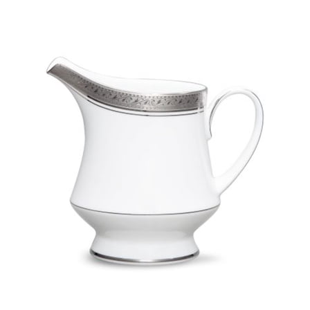 Noritake Crestwood Platinum Creamer 8-oz Porcelain