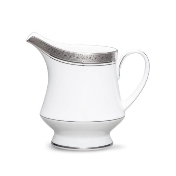 Noritake Crestwood Platinum Creamer 8-oz Porcelain
