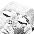 thumbnail image 3 of unbranded Máscara Decorativa Plateada Para Fiesta Con Delicado Y Materiales PVC Y Vidrio, 3 of 6
