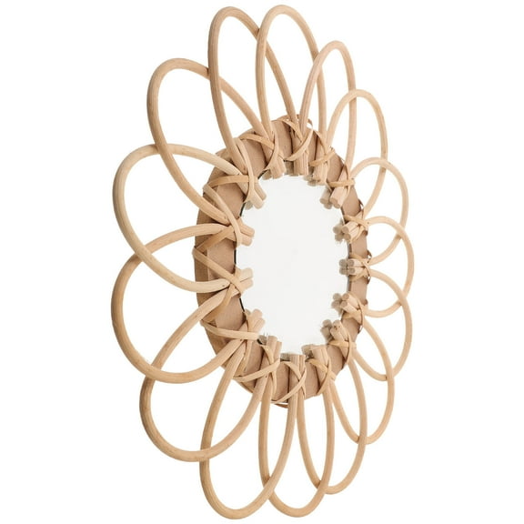 Masteelf  Wall-mounted Hairdressing Mirror Woven Hanging Bedroom Living Decorative Homestay