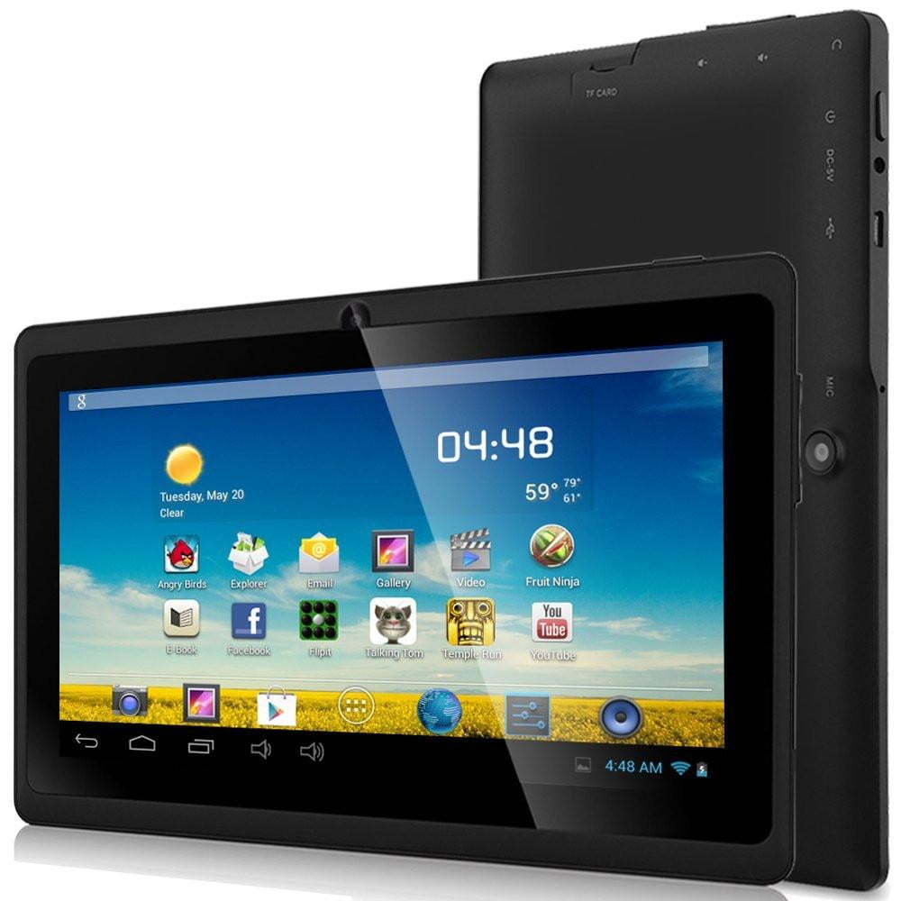 7&amp;quot; Zeepad 7DRK-Q Android 4.4 Quad Core Multi-touch Screen Dual Camera Bluetooth Tablet PC Bundle with Gel Cover-Black