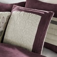 thumbnail image 6 of Home Essence Dakota 7-Piece Microsuede Comforter Set, Purple, Cal King, 6 of 12