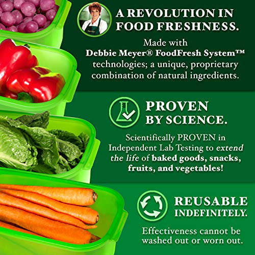 Green Boxes Bread Box Goods Snacks Fruits Vegetables Fresh Longer Reusable Food 