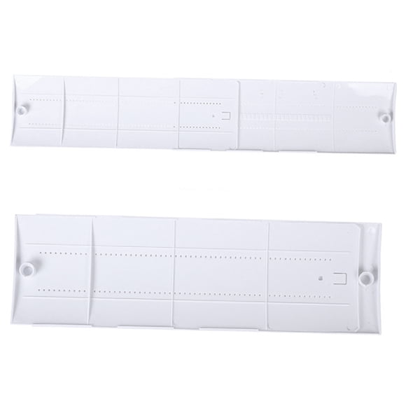UPGRATOR 1Set Indoor Air Conditioner Cover White 105x18x5cm PP Plastic Adjustable Angle