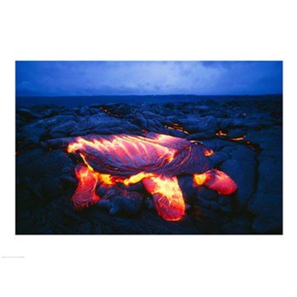 Kilauea Volcano Hawaii Volcanoes National Park Hawaii USA 24.00 x 18.00 Poster Print