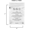 thumbnail image 2 of CHL-Clear Poly Bags, with Suffocation Warning (100pcs), Permanent Self Seal, Thick Plastic, for Shipping, Packaging and Mailing Merchandise, Apparel, Single Size (5x7 in), 2 of 4