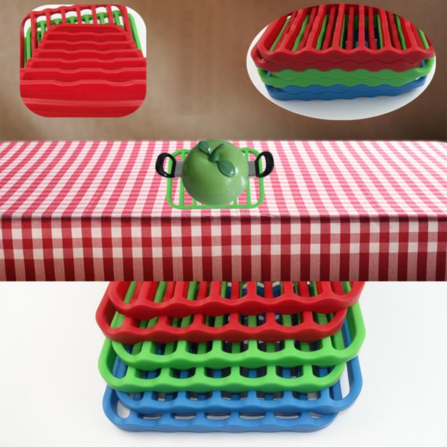 Ruiboury 2pack/lot Oven And Dishwasher Safe Roasting Rack Durable And Non-Toxic High red 1Set