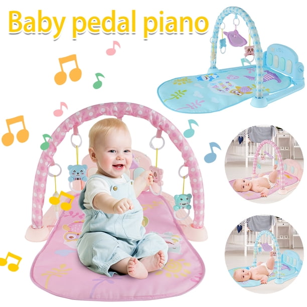 Muyoka Kick Play Piano Gym Mat Estera de juego musical con pilas Gimnasio de actividades para padres e hijos Muyoka Hogar