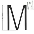 thumbnail image 1 of yulier 3" Black Address House Letter for Outside, Easy to Install 3D Modern Weather Proof Non-Rust Address Letter for Exterior House Address, Garage Gate, Street, Farmhouse Letter M, 1 of 2