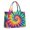 Rainbow Tie Dye, variant on Large Capacity Tote Bag,Colorful Radial Tie Dye Pattern Handbag Fashion Luxury Tote Bag,15.7"x13"x 5.1" Inches,Laptop Compatible