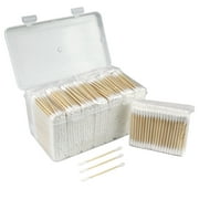 900 Count Cotton Swabs In A Storage Box, Double Tips Bamboo Cotton Swab For Ears & Makeup