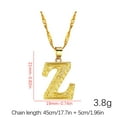thumbnail image 2 of Fiaya Women Initial Necklace for Women Dainty Gold Letter A-Z Pendant Choker Necklace Alphabet Name Necklace Cute Personalized Name Necklace Jewelry Gifts (Z), 2 of 3