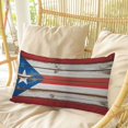 thumbnail image 4 of USA Flag Pillow Covers, Linen Long Throw Pillow Case, Farmhouse Vintage Star Blue Red Wooden Grain Holiday Pillow Protector Decorative Cushion Cover for Living Room/Bedroom 24" x 36", 4 of 8