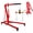 Red, variant on 2ton Yellow Folding Crane, 4000lbs Hydraulic Engine Hoist with 4-position Adjustable Boom, Mobile Engine Shop Hoist Lift with Universal Castors & Reinforced Base for Auto Repair, Garage Workshop